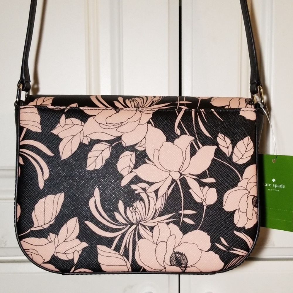 Kate Spade Black Floral Crossbody Bag - Picture 3 of 8